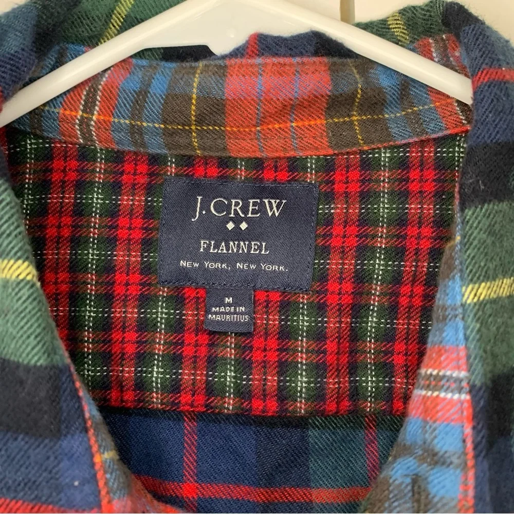 J.Crew Multiprint Flannel Button Shirt Size Medium